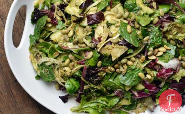 Salade Croustillante Aux Pousses Et Vinaigrette Miso-citron