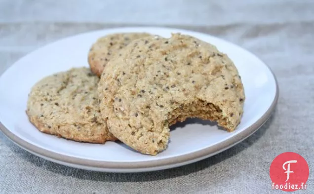Biscuits Au Beurre D'Amande Et Aux Graines De Chia