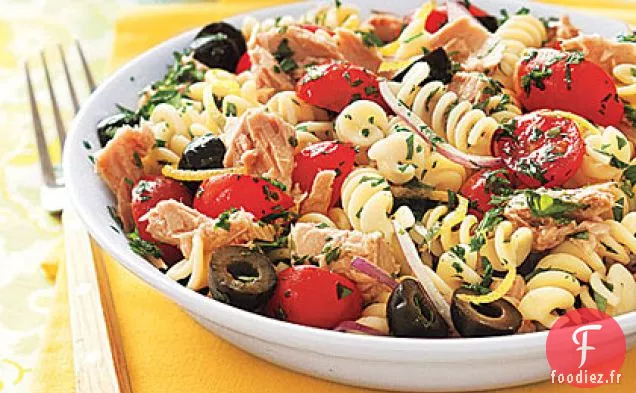 Salade de Pâtes au Thon, Olives et Persil
