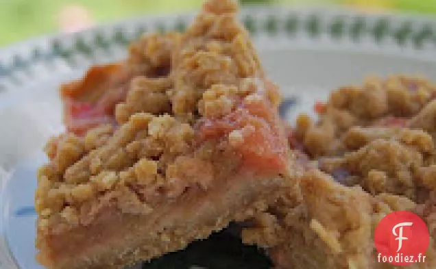 Barres à l'Avoine à la Rhubarbe et aux Noisettes de Naptime