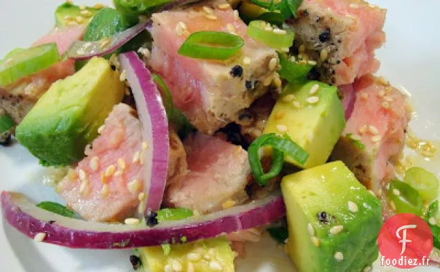 Salade de Thon Grillé à l'Avocat