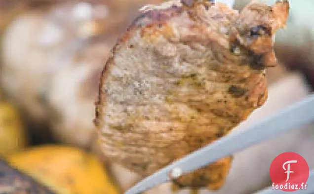 Longe De Porc Grillée À L'Orange, Au Cumin Et À La Coriandre