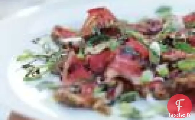 Filet De Bœuf Poêlé À La Coriandre Et À La Menthe