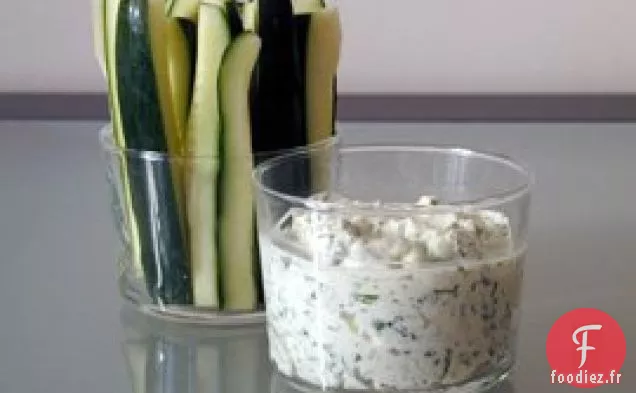 Trempette Au Fromage Frais Et À La Coriandre