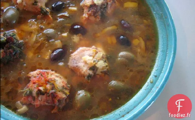 Tajine De Poulet Aux Olives Vertes Et Citron Confit