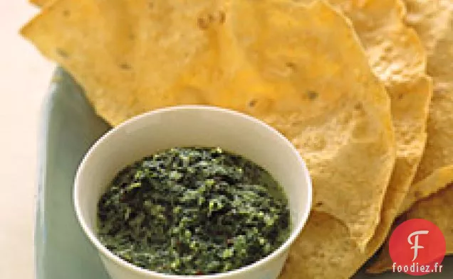 Salsa De Coriandre À La Noix De Coco Et Au Citron Vert