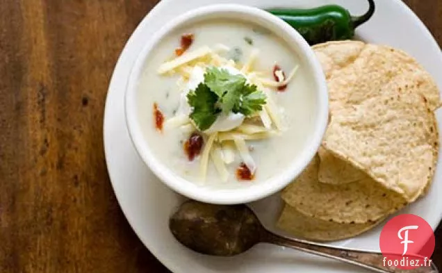 Soupe De Pommes De Terre Au Babeurre Avec Bacon Et Jalapeño Rôti