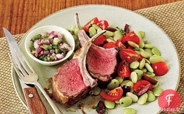 Côtelettes d'Agneau et Relish de Coriandre