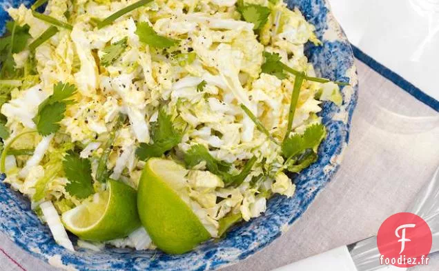 Salade de chou de Savoie, Citron Vert et Coriandre