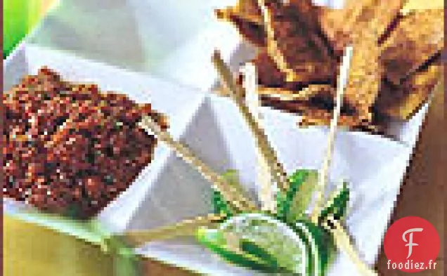 Pesto au Poivre Rôti, aux Amandes et à la Coriandre