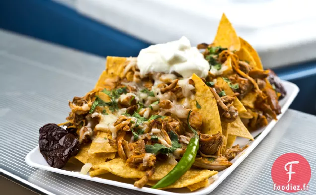 Recette de Nachos au Poulet Tinga