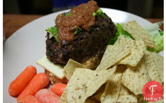 Hamburgers aux Haricots Noirs