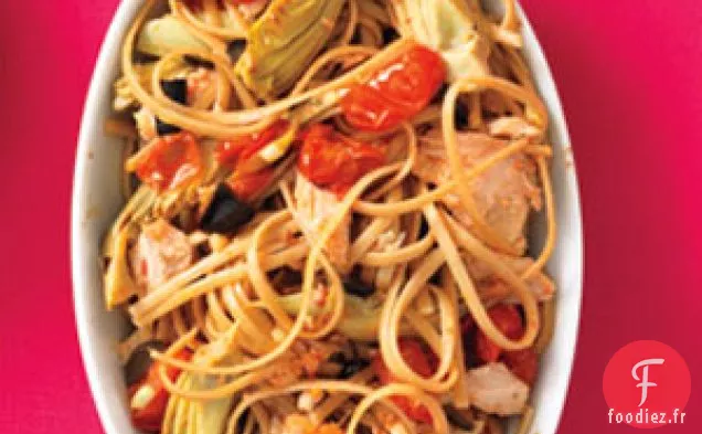 Linguine Au Thon, Artichauts Et Citron