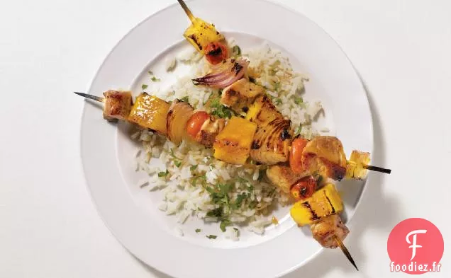 Recette De Brochettes De Porc Et D'Ananas