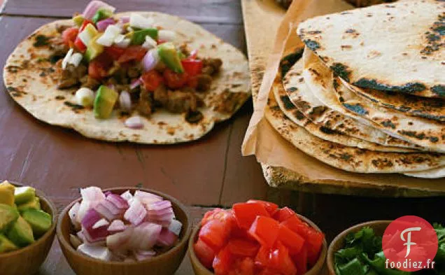 Fajitas au Porc effiloché