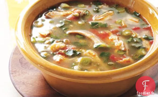 Soupe De Poulet Et Hominy