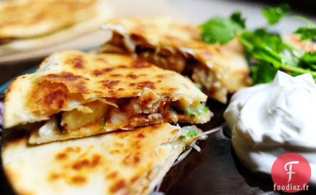 Quesadilla de Poulet Grillé et Ananas