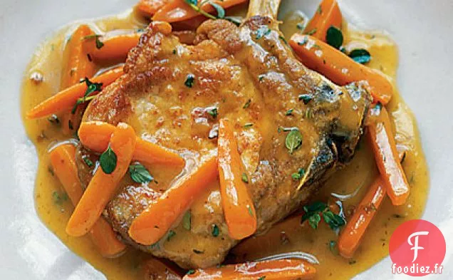 Côtelettes de Porc avec Glaçage au Cidre