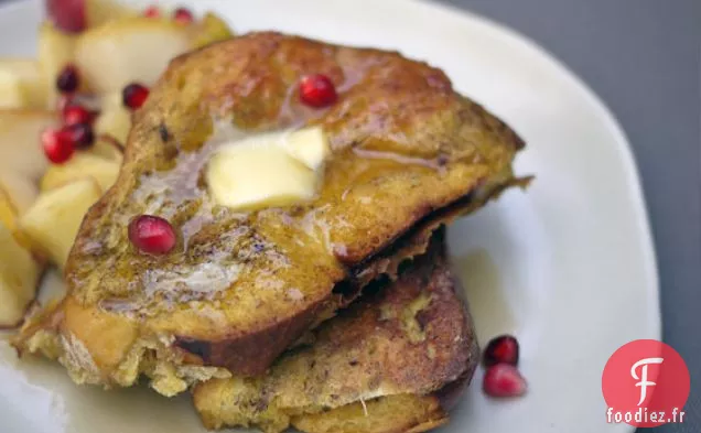 Pain Perdu à la Cardamome à l'Orange Pendant la nuit