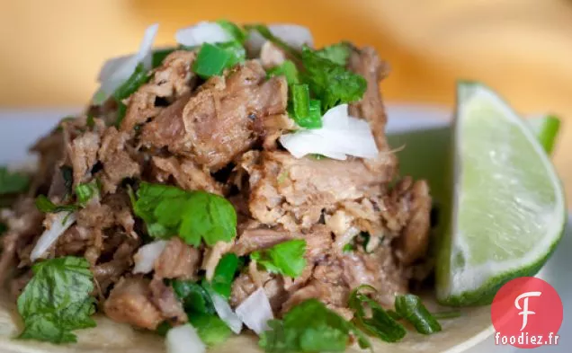 Tacos au Porc Effiloché Cubain