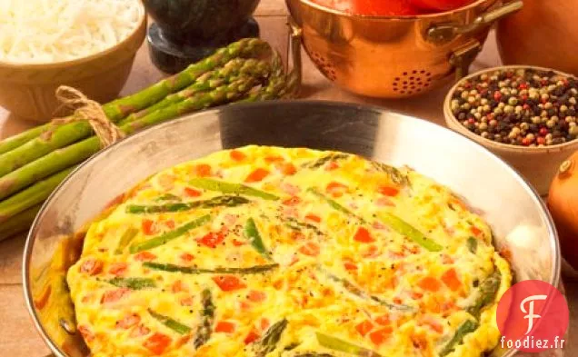 Frittata aux épinards et tomates