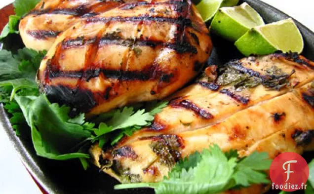 Fajitas au Poulet à la Tequila et au Citron Vert