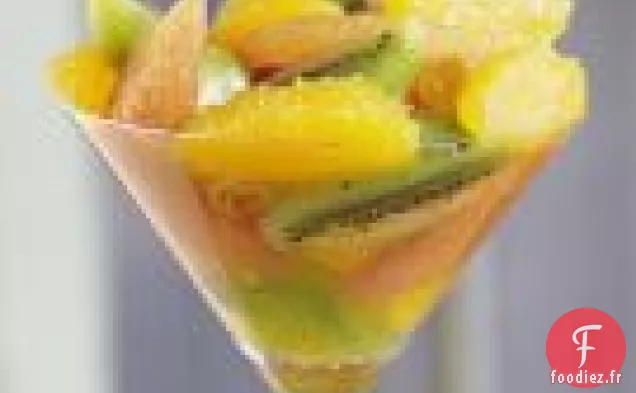 Compote D'Agrumes Au Miel Et Raisins Secs Dorés
