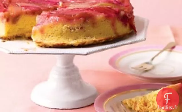 Gâteau à la Rhubarbe à l'envers