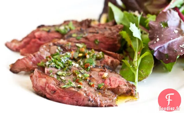 Recette De Steak De Jupe À la Sauce Chimichurri