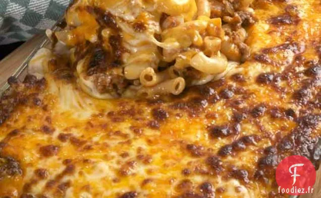 Macaronis Simples Et Bœuf Au Fromage