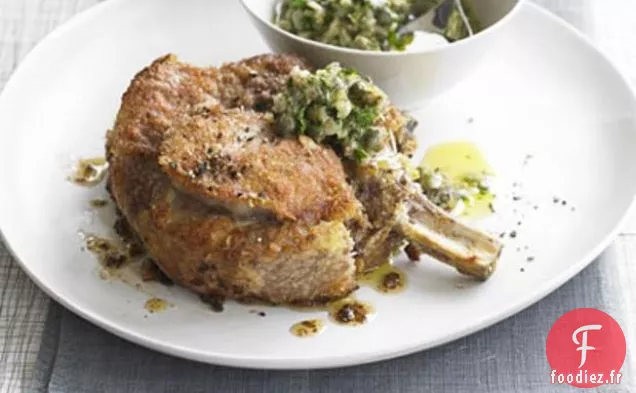 Veau en Croûte De Parmesan Et Salsa Verde