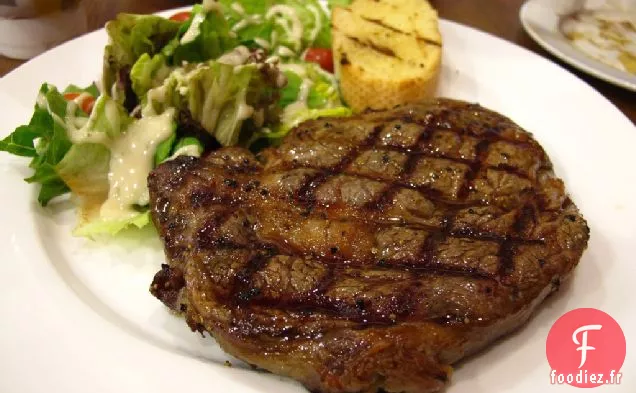 Recette de Steak d'Entrecôte Frotté au romarin