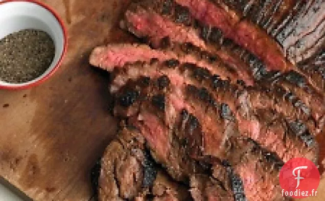 Steak de flanc mariné au soja