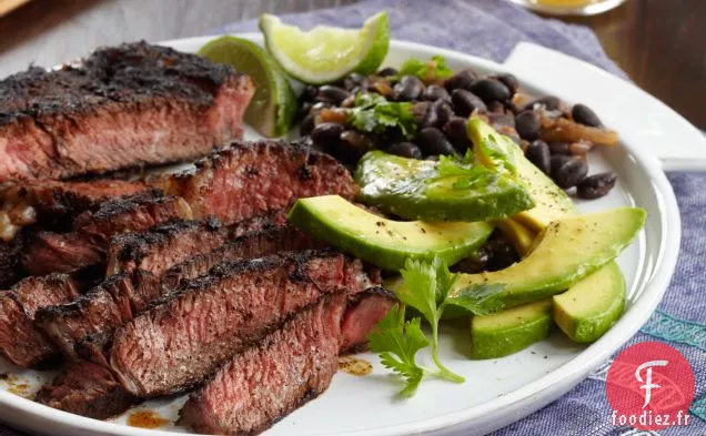 Carne Asada aux Haricots Noirs