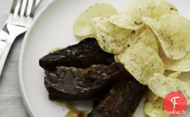 Côtes De Bœuf Bbq Asiatique Avec Frites Assaisonnées
