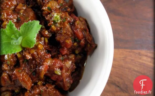 Ragoût De Bœuf Méditerranéen Au Pesto D'Olives Vertes