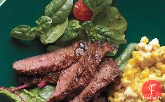 Steak Jupe Cajun Avec Recette De Maïs À la Crème