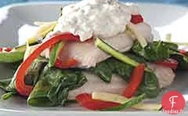 Papier d'aluminium - Paquet de Poisson avec Sauce au Raifort