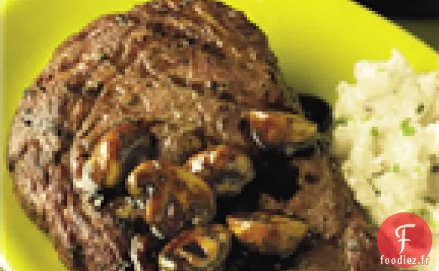 Steaks D'Entrecôte Avec Sauce Aux Champignons Balsamiques