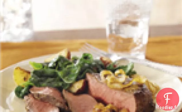 Steaks Poivrés Aux Oignons Caramélisés