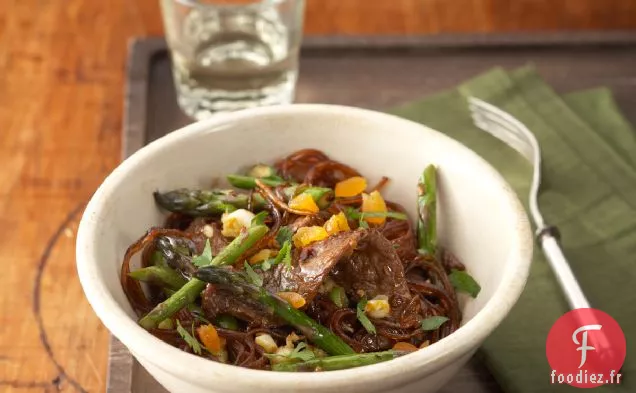 Recette De Bœuf À La Mandarine Avec Nouilles De Verre