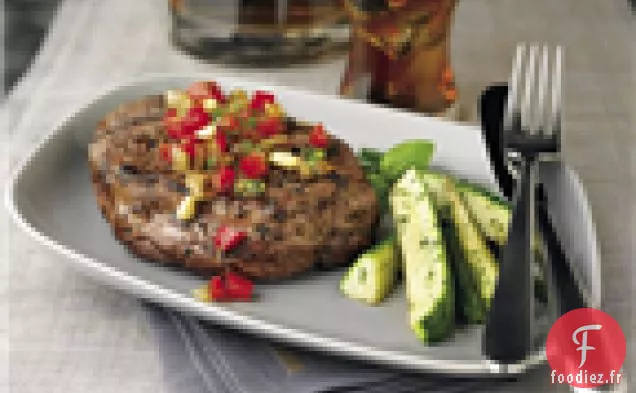 Steaks Blackstrap Aux Oignons Caramélisés