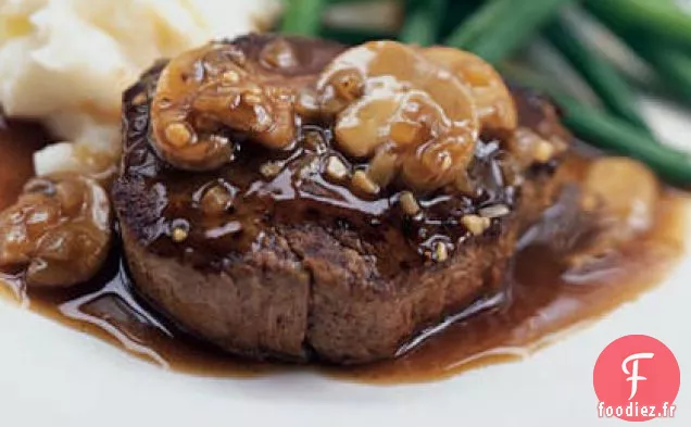 Filet Mignon à la Sauce aux Champignons et au Xérès