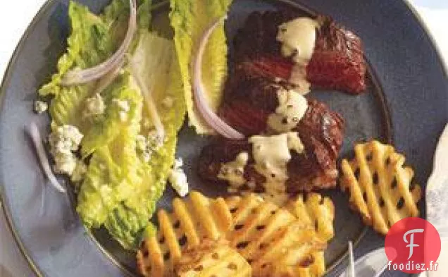 Steak Sauce Cognac Et Salade