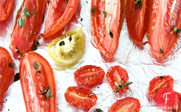 Entrecôte Balsamique Grillée À L'Omble Chevalier Avec Tomates Anciennes Et Bobby
