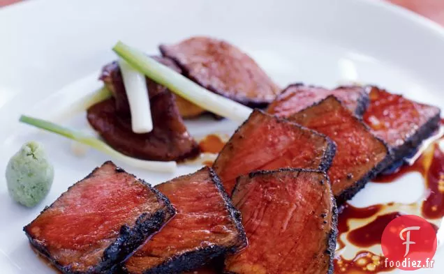 Surlonge en Croûte de Nori avec Shiitake et Wasabi