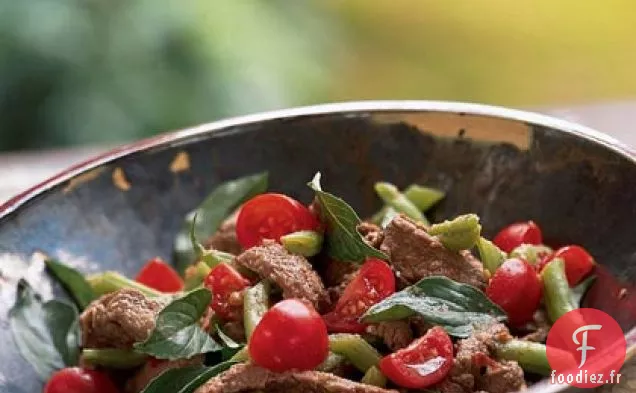 Boeuf Sauté Ivre aux Haricots Verts