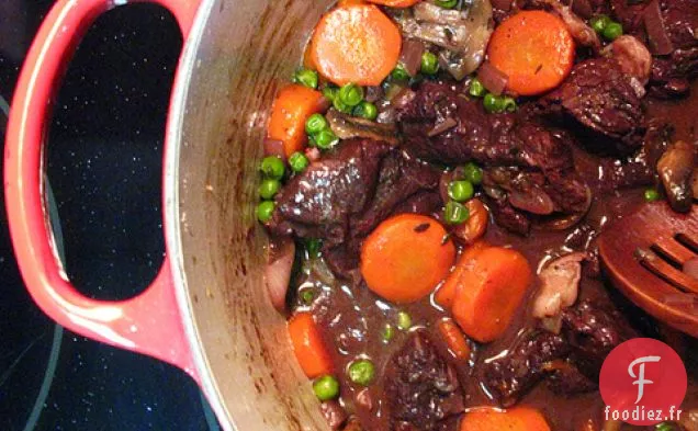 Ragoût De Bœuf Au Vin Rouge