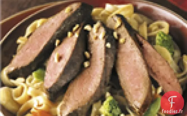 Steaks Plats À La Sauce Aux Arachides