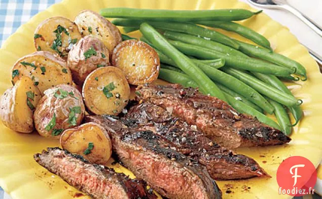 Steak de Flanc Mariné au Balsamique
